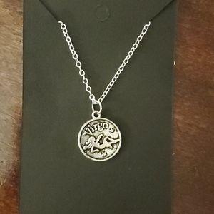 Zodiac Double Sided Virgo Charm Necklace